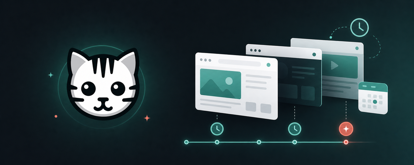 Tabby scheduling browser tabs along a timeline